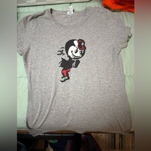 Jerzees Gray Dri-Power Active T-Shirt Ohio state Brutus